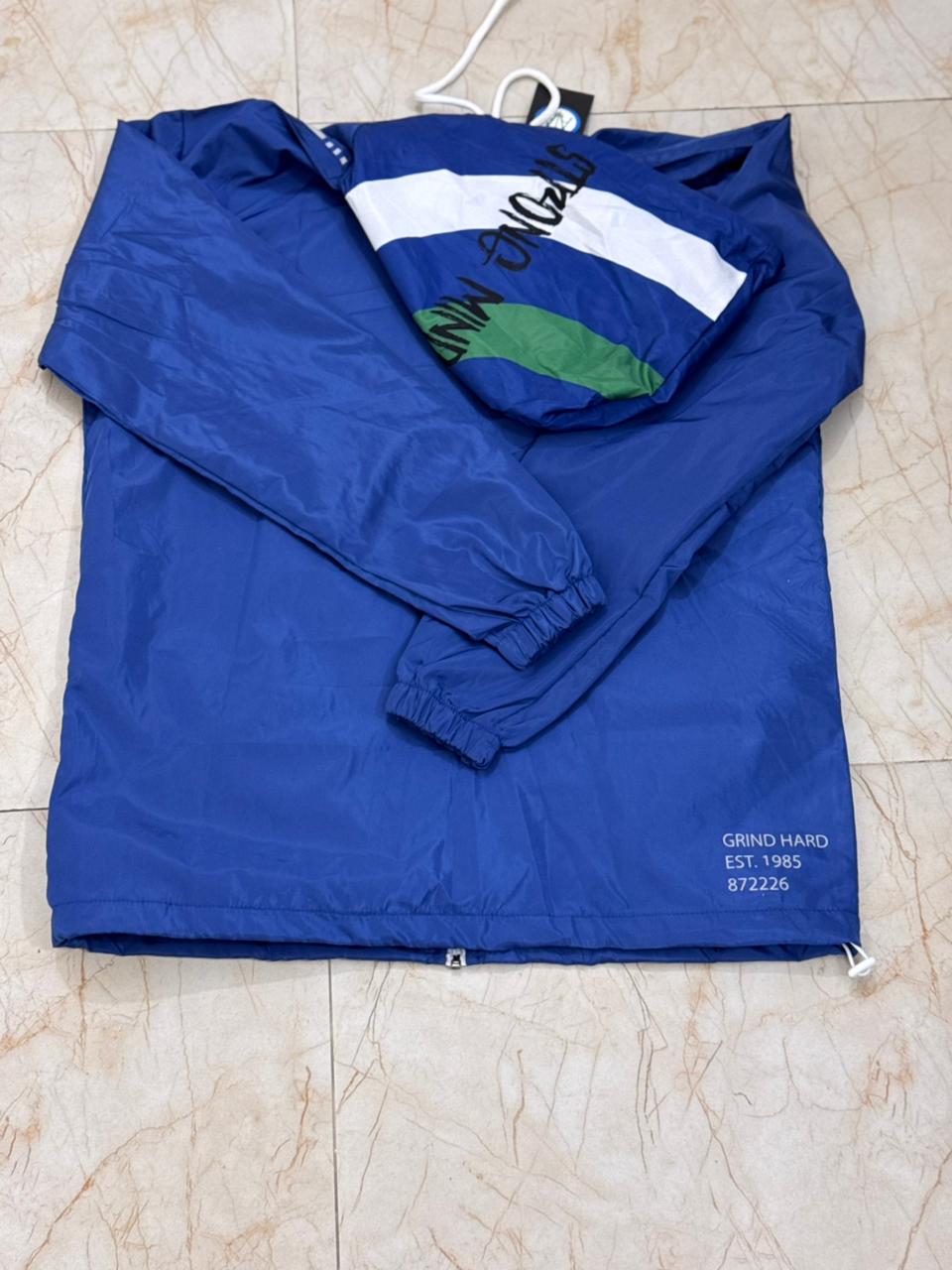 Blue AIA Strong Mind Windbreaker Suit