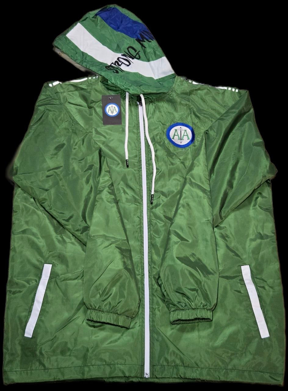Green AIA Strong Mind Windbreaker Suit