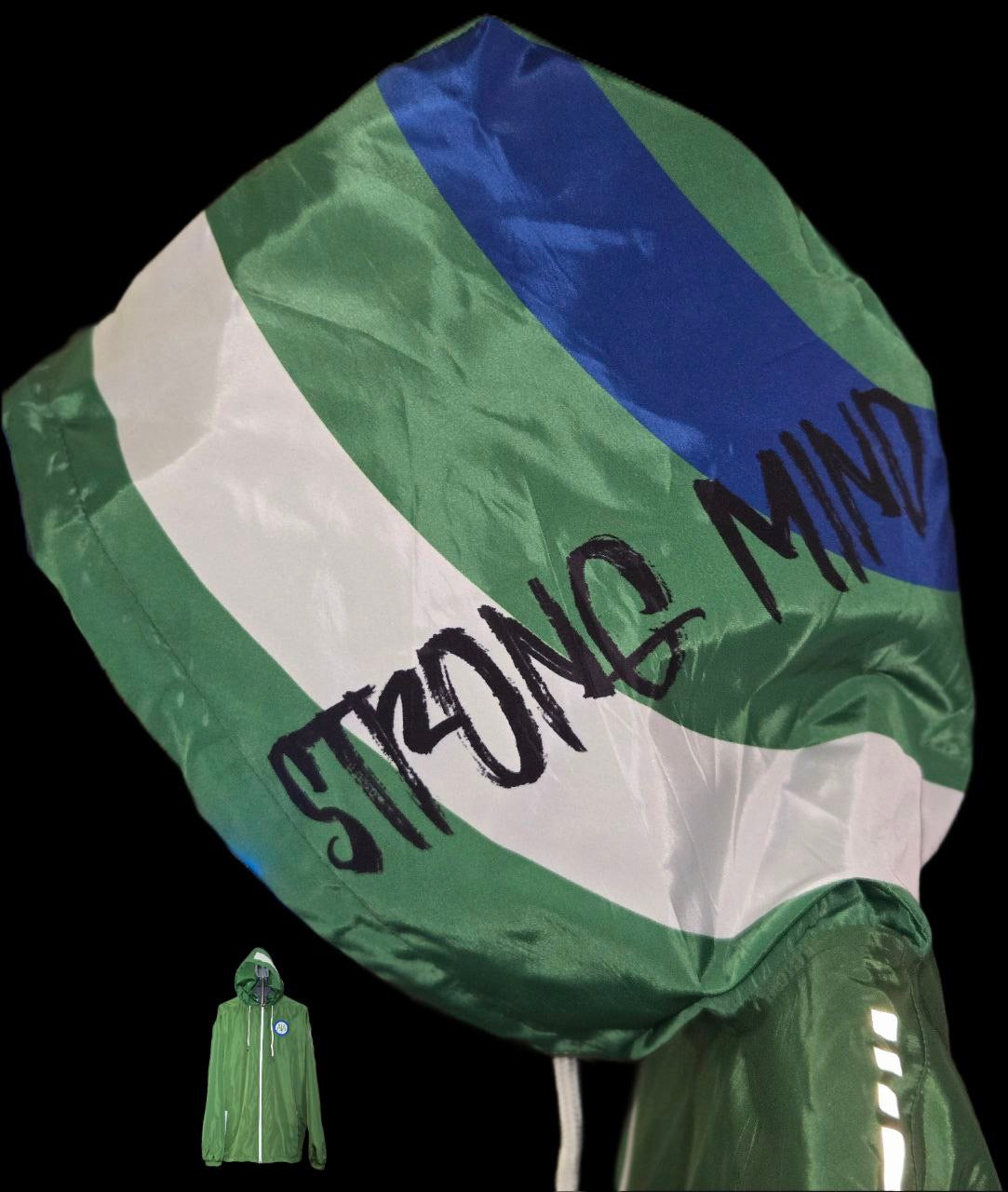 Green AIA Strong Mind Windbreaker Suit