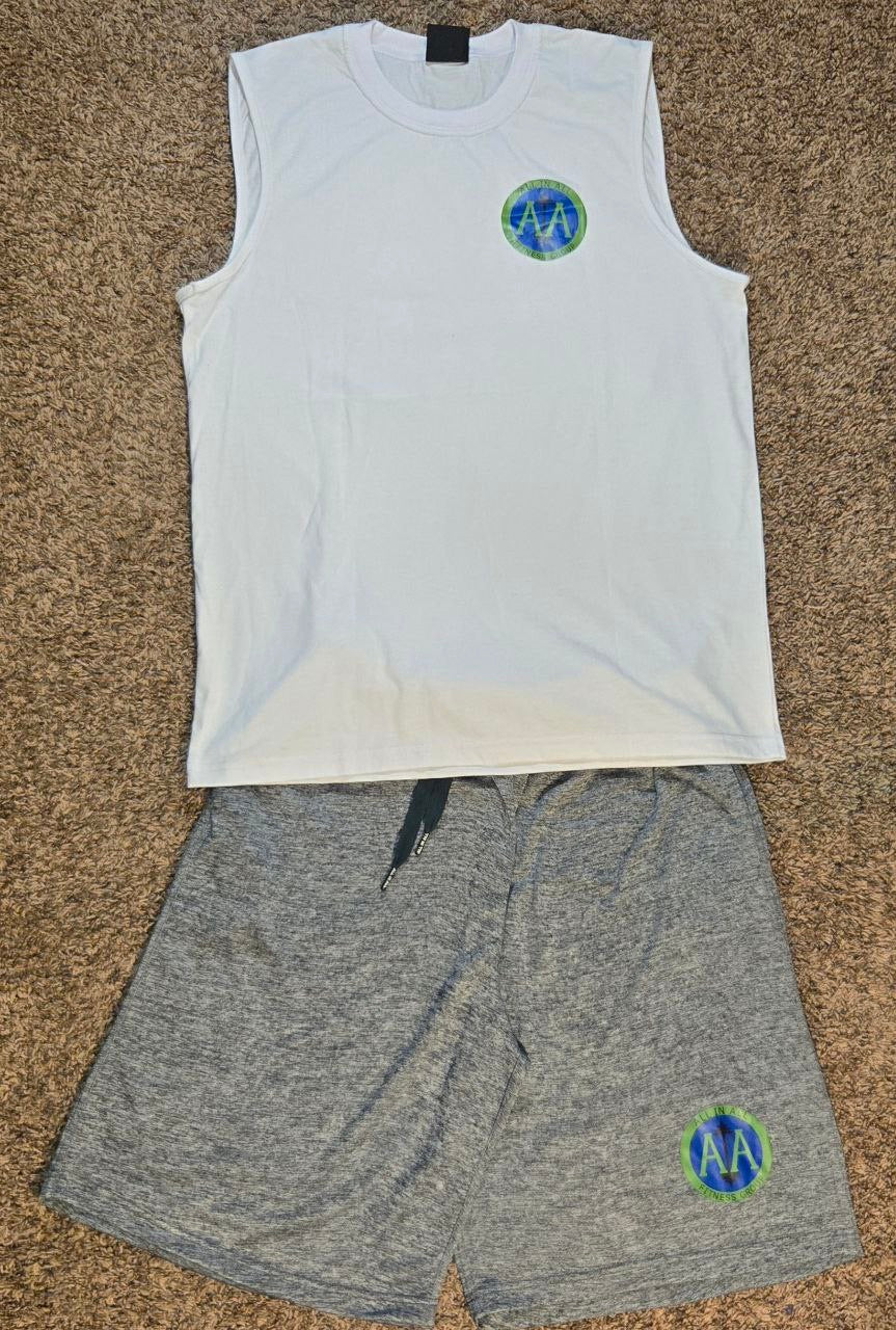 AIA Grey Small Logo Tank Top